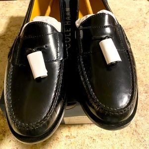 Cole Haan Black Tassel Loafers